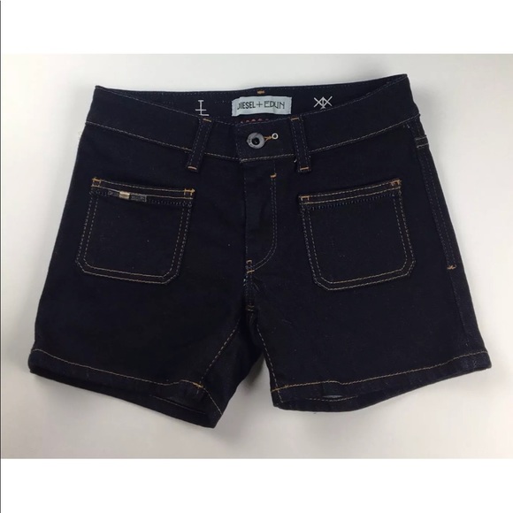 Diesel + Edun Ed-Esyl Shorts SZ 24 Blue NWT G443 - Picture 1 of 3
